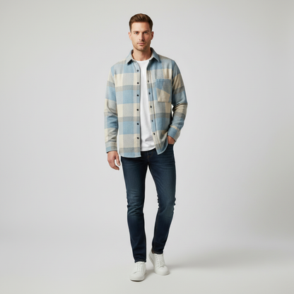 Camisa Hombre Blanca | Estilo Clásico y Confort