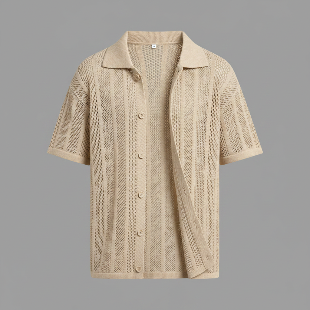 Camisa Negra Hombre | Manga Corta Clásica Casual