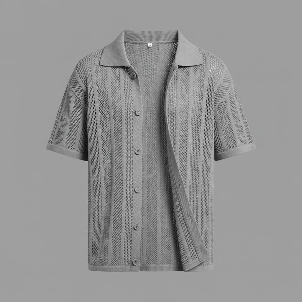 Camisa Negra Hombre | Manga Corta Clásica Casual