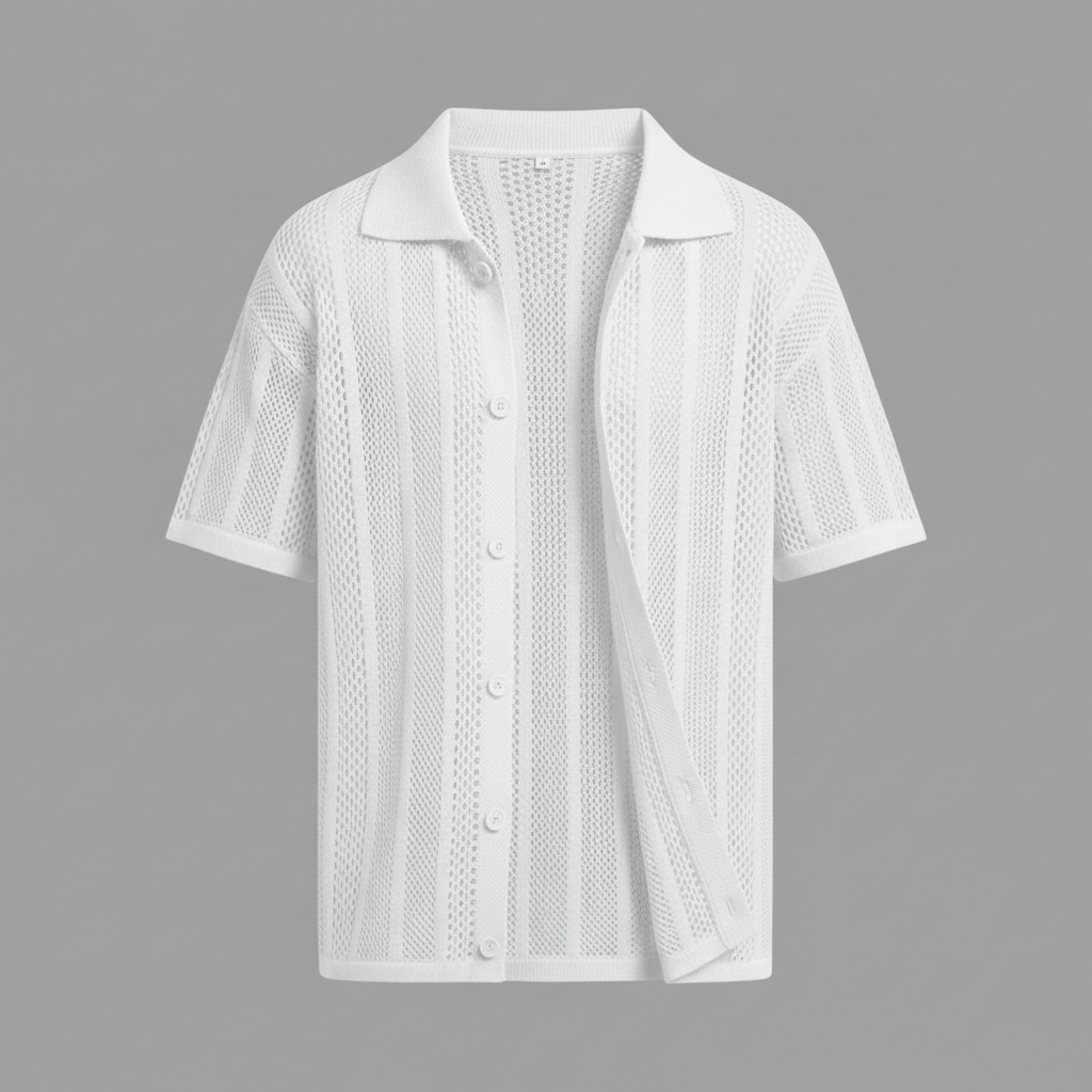 Camisa Negra Hombre | Manga Corta Clásica Casual