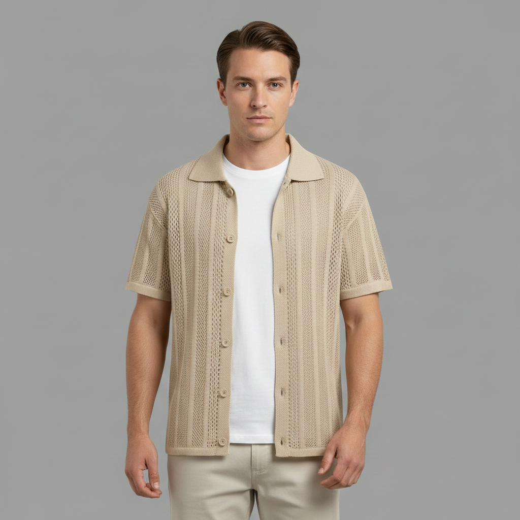 Camisa Negra Hombre | Manga Corta Clásica Casual