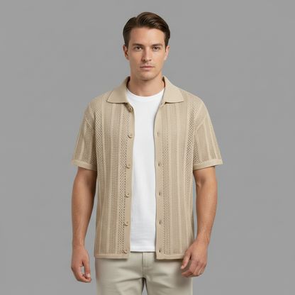 Camisa Negra Hombre | Manga Corta Clásica Casual
