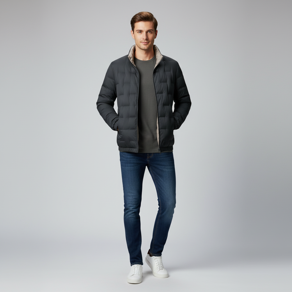 Abrigo de invierno para hombre Felix Grant | Chaqueta ligera de plumas