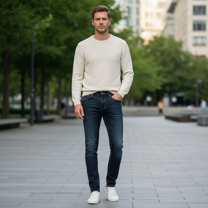 Jeans Hombre Cómodos | Pantalones Vaqueros Corte Recto
