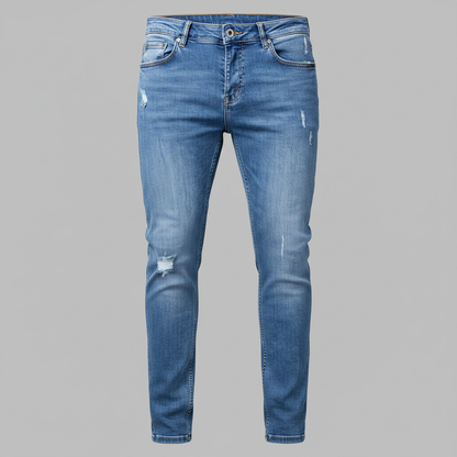Liam | Vaqueros ajustados para hombre con diseño rasgado