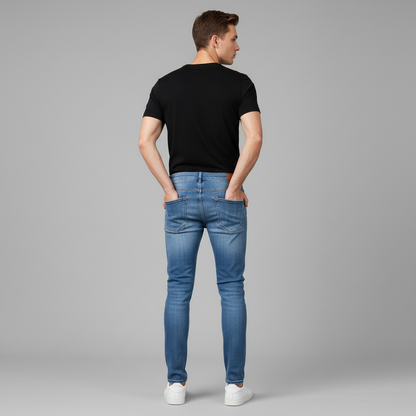 Liam | Vaqueros ajustados para hombre con diseño rasgado