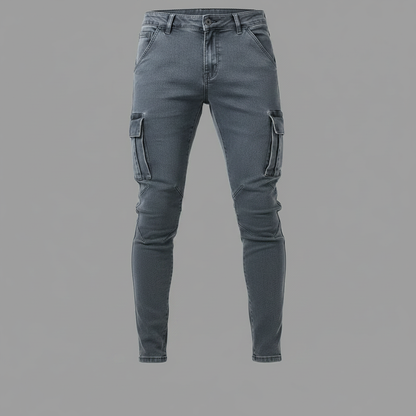 Jeans Cargo Hombre | Pantalones Vaqueros con Múltiples Bolsillos