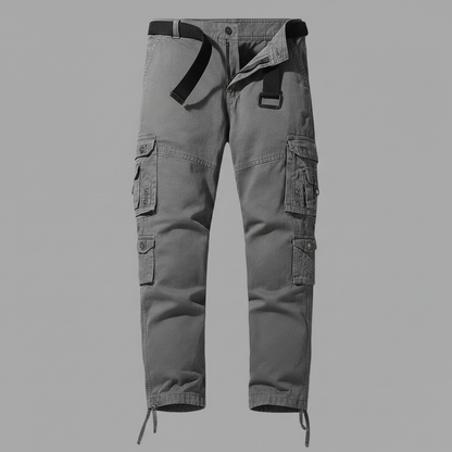 Pantalones Cargo Hombre Corte Relajado con Puños Ajustables | Pantalón Cargo