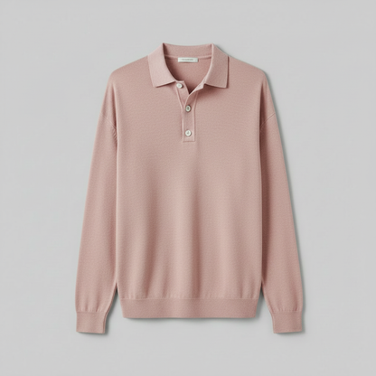 Polo Clásico de Manga Larga para Hombre | Camisas Hombre Elegantes