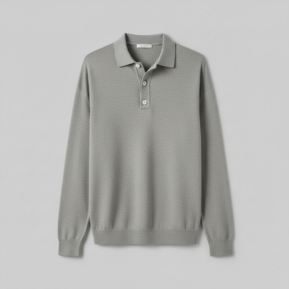 Polo Clásico de Manga Larga para Hombre | Camisas Hombre Elegantes