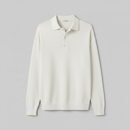 Polo Clásico de Manga Larga para Hombre | Camisas Hombre Elegantes