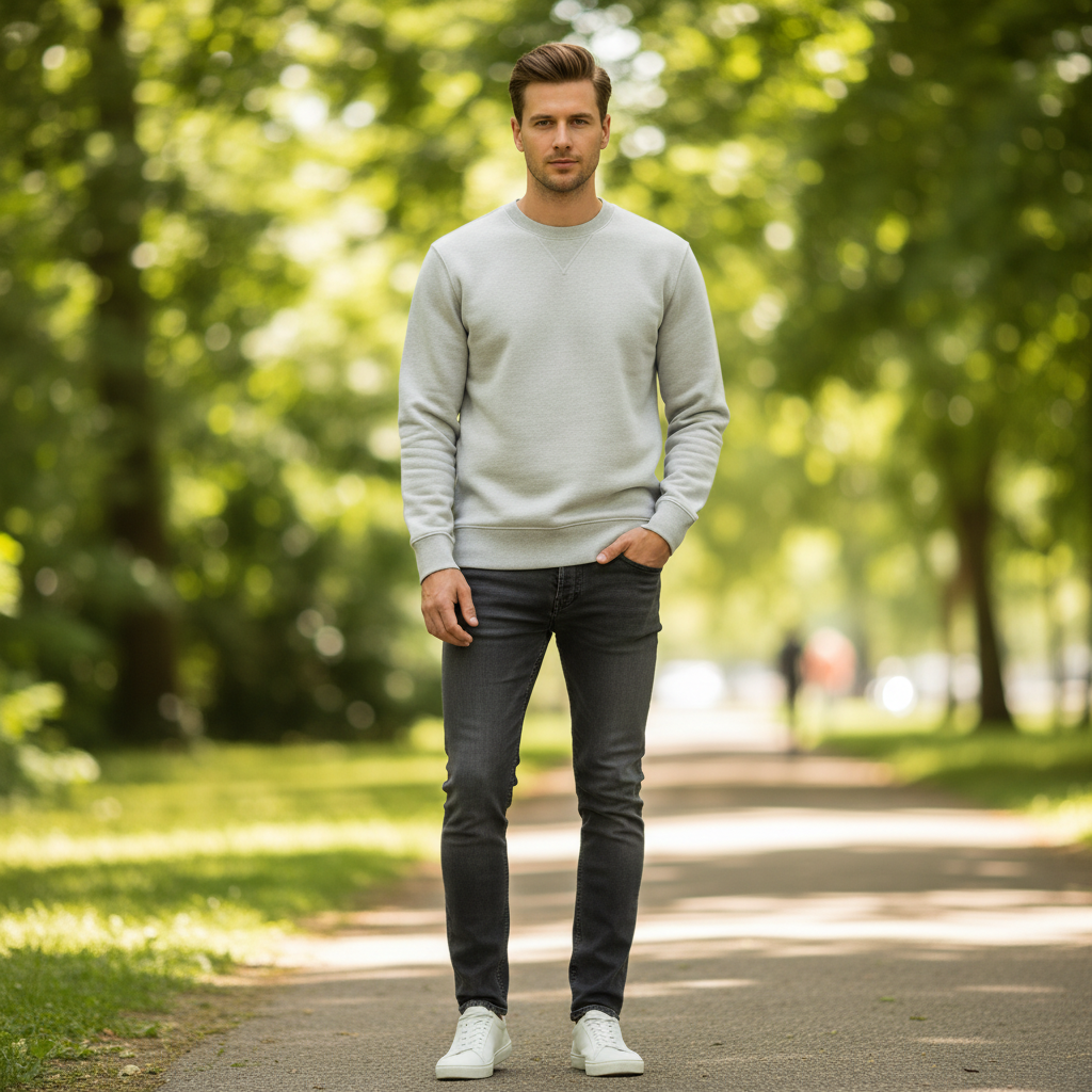 Jersey Hampton | Jersey de cuello redondo para hombre