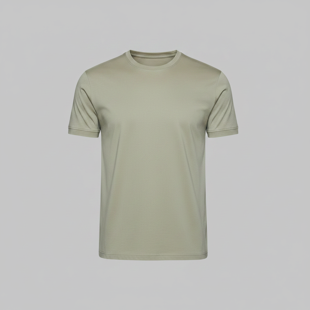 Camiseta León | Algodón Mercerizado Hombre Gris Pardo