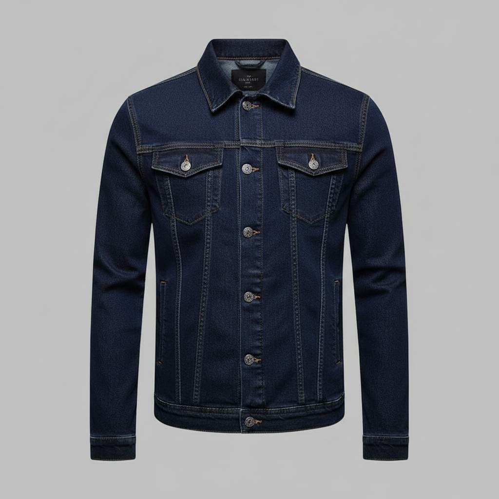 Chaqueta vaquera clásica de corte ajustado para hombre | Chaqueta para hombre