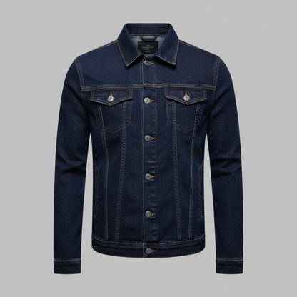 Chaqueta vaquera clásica de corte ajustado para hombre | Chaqueta para hombre