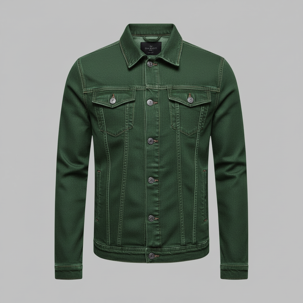 Chaqueta vaquera clásica de corte ajustado para hombre | Chaqueta para hombre