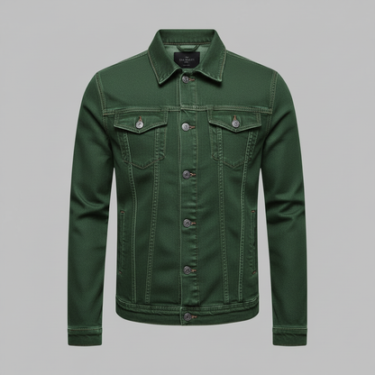 Chaqueta vaquera clásica de corte ajustado para hombre | Chaqueta para hombre