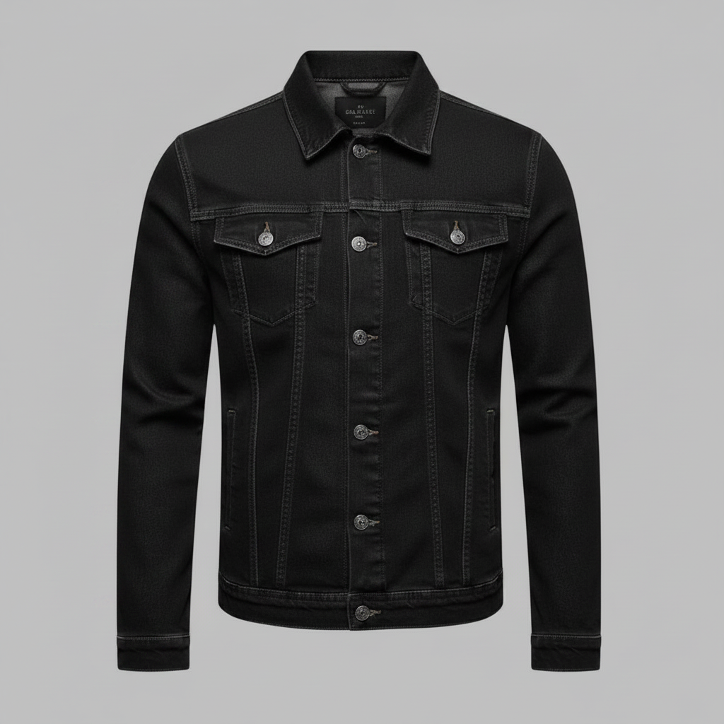 Chaqueta vaquera clásica de corte ajustado para hombre | Chaqueta para hombre
