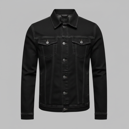 Chaqueta vaquera clásica de corte ajustado para hombre | Chaqueta para hombre