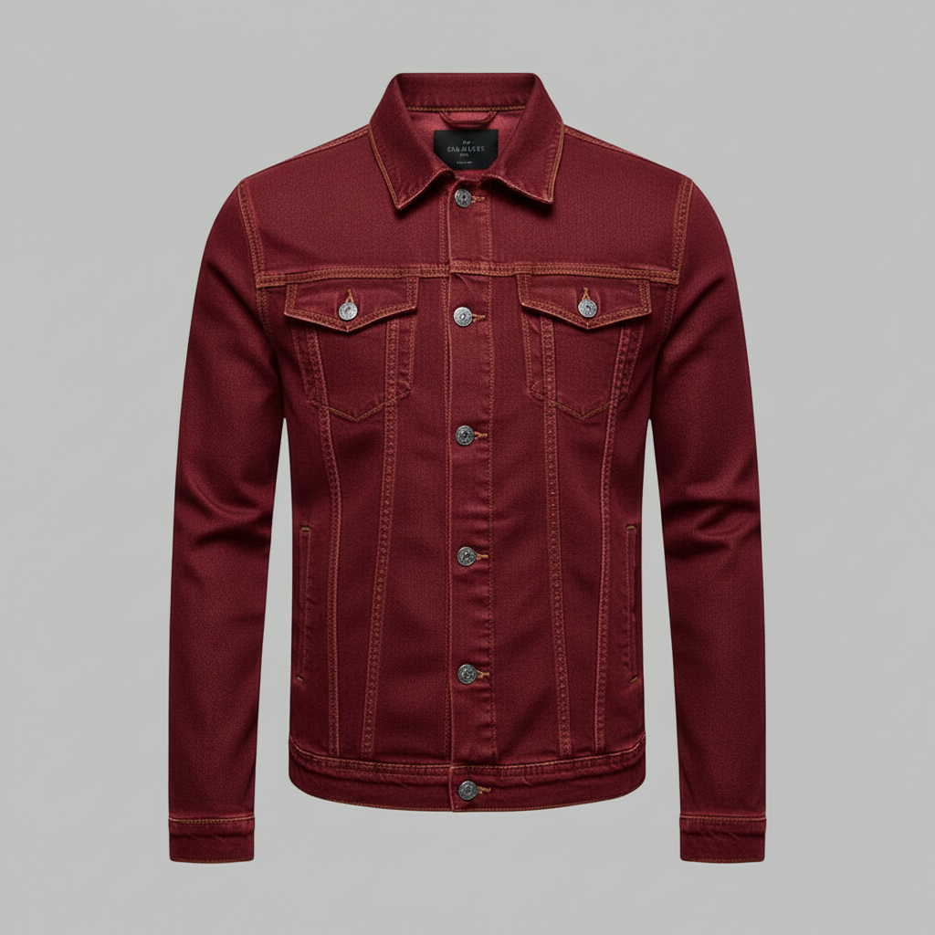 Chaqueta vaquera clásica de corte ajustado para hombre | Chaqueta para hombre