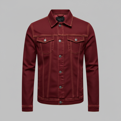 Chaqueta vaquera clásica de corte ajustado para hombre | Chaqueta para hombre