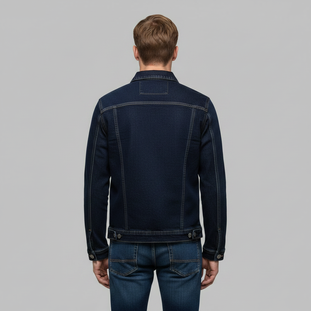 Chaqueta vaquera clásica de corte ajustado para hombre | Chaqueta para hombre
